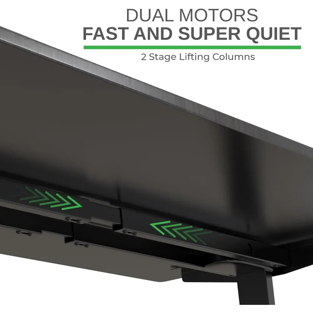 Primva RisePro 60 – Dual Motor Electric Standing Desk (60x30", Black)